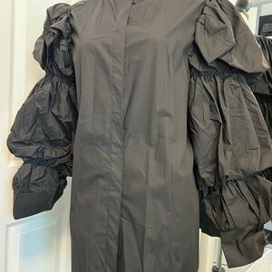 Elegant Black Puff Sleeve top